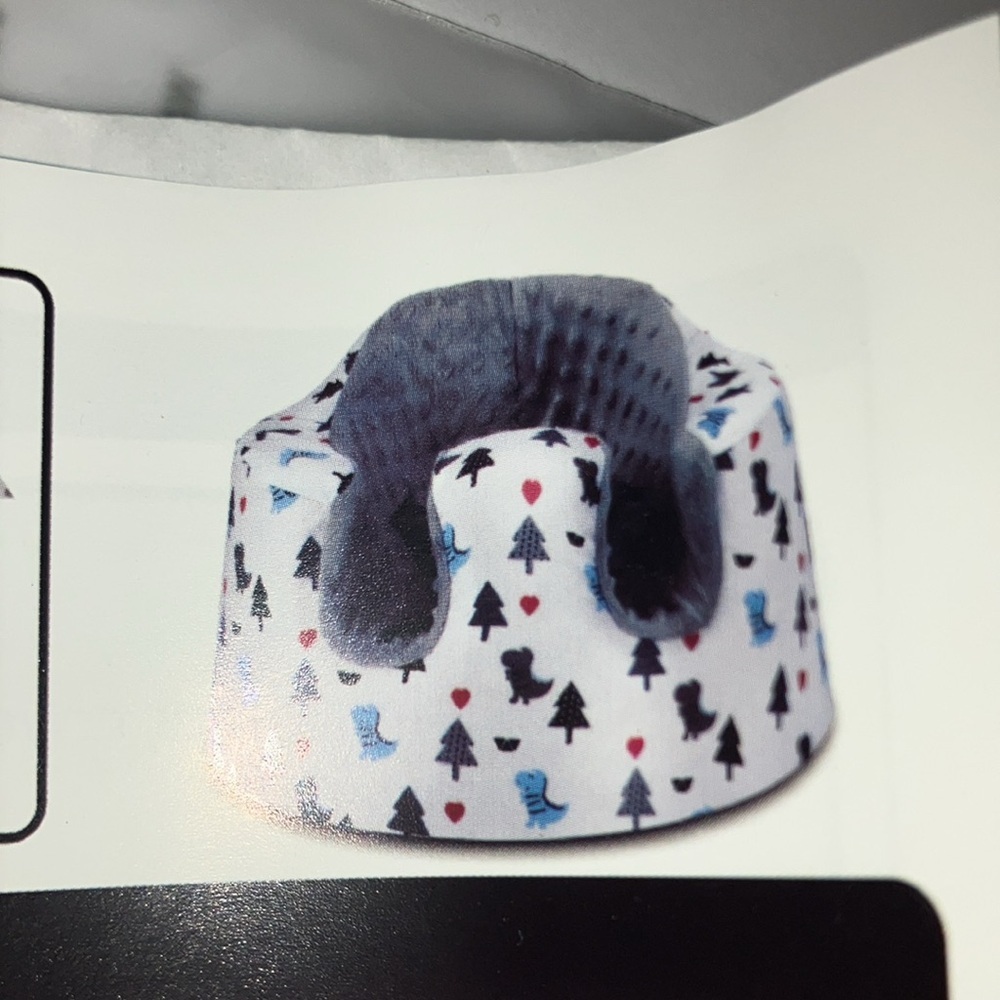 Bumbo Kids Seat Cover with Blue and Black Design